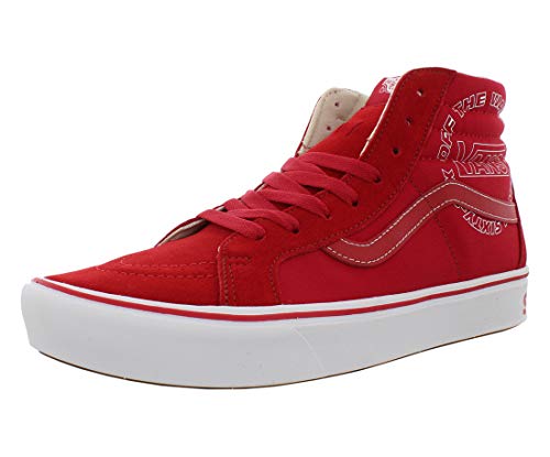 Vans Sk8 Hi ComfyCush ディストート スケートシューズ US サイズ: 4 カラー: レッド（Amazon）