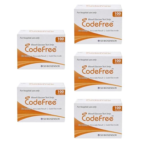 Image of 500 x SD Codefree Blood Glucose Monitoring Test Strips- (Codefree 500 Test Strips)