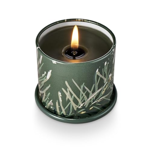 Image of Illume Demi Vanity Tin Candle, Balsam & Cedar, Signature 3 oz.
