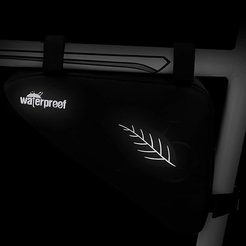 Miniatura 8 de WOTOW Bike Tire Repair Tool Kit, Waterproof Frame Storage Bag & Mini Bike Pump & 16 in 1 Multitool & Bicycle Tyre Lever Patch Portable Repair Tool