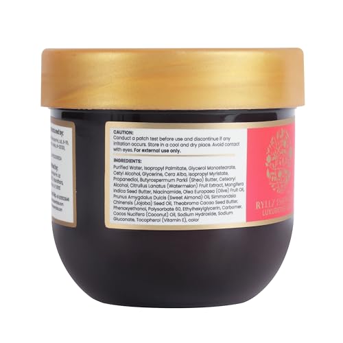 Image of RYLLZ ESSENTIALS Watermelon Blast Body Butter | with Shea Butter, Cocoa Butter, Mango Butter, Niacinamide & Jojoba Oil | for 48Hrs Moisturisation, Stretch Marks, Dry /Itchy Skin & Uneven Skin Tone | 200 ml