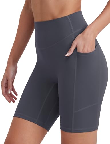 ENERBLOOM Biker Shorts for Women with Pockets, 5
