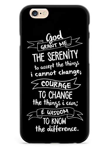Inspired Cases - 3D Textured Iphone 6 Plus/6S Plus Case - Rubber Bumper Cover - Protective Phone Case For Apple Iphone 6 Plus/6S Plus - Serenity Prayer - Chalk #TOP26