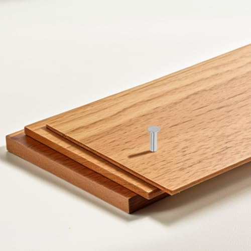 PRETYZOOM Messergriff Nieten Aus Edelstahl Für Diy Küchenmesser Griffset Handgefertigt Sicherer Halt Für Asiatische Gemüsemesser 0.63X0.28X0.28 Zoll 7 Stück