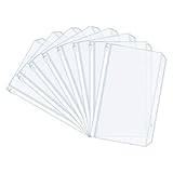 Breite Verwendung: Diese wasserdichte PVC-Dokumententasche kann mit einer lose Blätter Order verwendet werden, um Rechnungen, Fotos, Karten, Schreibwaren, Briefmarken, Kreditkarten, ID-Karten usw. aufzubewahren. Gleichzeitig werden die Artikel klassifiziert.