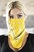 RIAH FASHION Fabric Face Cover Multi-Purpose Cotton Unisex Bandana - Mouth Shield Scarf Handkerchief, Headwear Balaclava Wrap (1, Yellow)