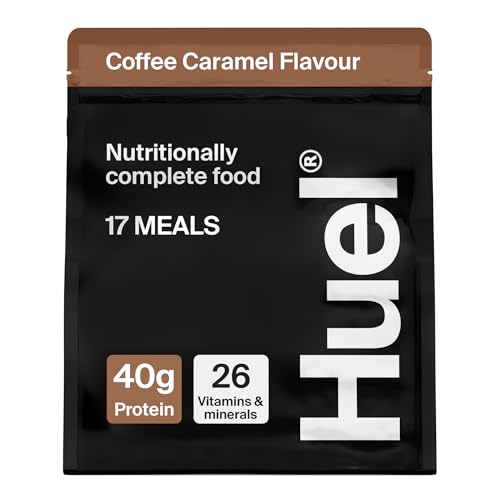 Huel Black Edition High Protein Complete Meal Replacement, 17 Meals, Coffee Caramel Flavour, 40G Of Protein Per Serving, Ready Meals, Vegan Protein Po