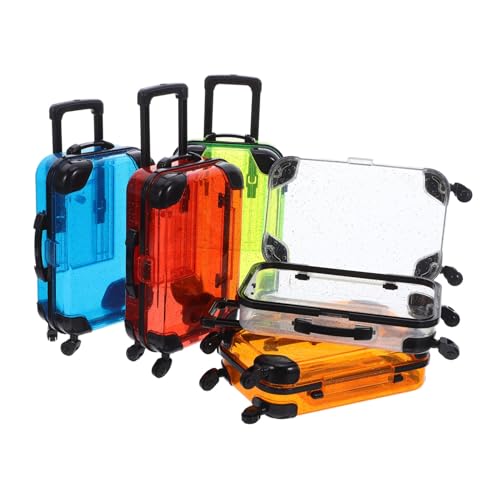 KOMBIUDA 5 Teiliger Mini Koffer Für Reise Spielset Kinderkoffer Spielkoffer Für Koffer Spielset Trolley Mini Spielzeugkoffer