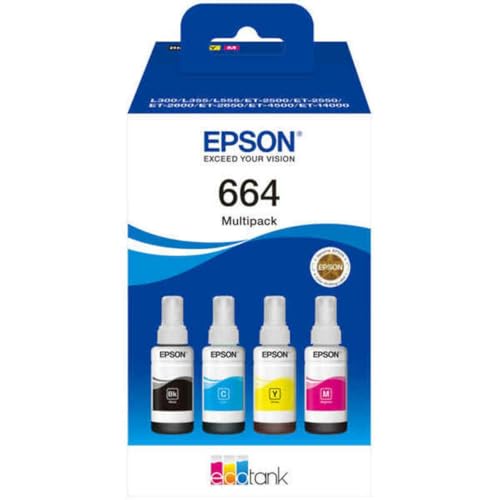 Epson Frascos de tinta EcoTank 664 Genuine Multipack