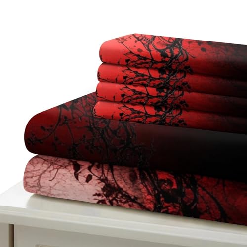 Housse de couette corbeaux noirs lit super king 260x220cm