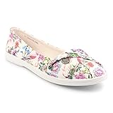 SuperFoamSock Einlegesohle Blowfish Damen Tizzy Ballerinas, Off White Leinwandbild mit Vogel-Motiv, 36.5/37 EU