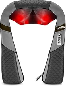 RENPHO Massagegerät, Muttertagsgeschenk, Schulter Nackenmassagegerät mit Wärme, Rückenmassagegerät mit 3D-Massage von tiefem Gewebe, Nackenmassage mit Tiefknetmassage