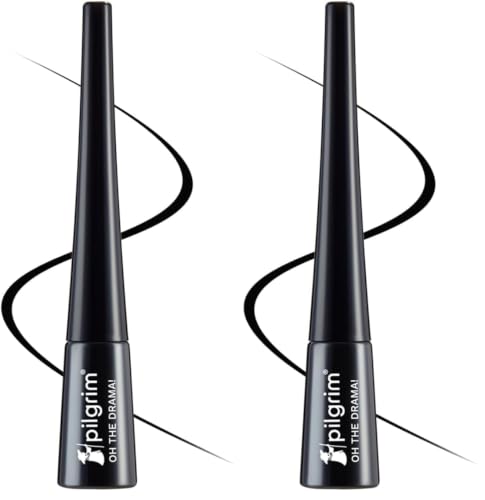 Image of Pilgrim Black Scandal Eyeliner Pencil Intense Matte Finish Smudge Proof Pencil Enriched With Argan Oil | 3.50Ml (Pack of 2)