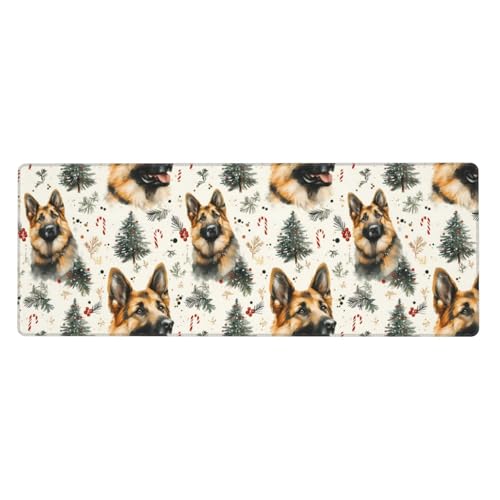 Grand tapis de souris de jeu et sous-main de bureau imprimé chien