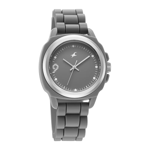 Image of Fastrack Tees Hype Bounce Quartz Grey Round Dial Men's Watch | Water Resistance Watch | Watches for Men Analog - 38170PP01