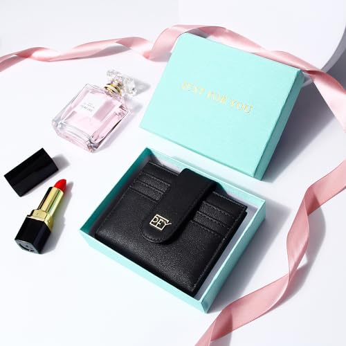 Badiya Small Wallets for Women Bifold Multi Card Case Wallet Slim Credit Card Holder with Zipper Coin Purse4