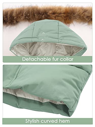 Happy Cherry Girls Boys Down Jackets Long Winter Warm Puffer Coats Fur Hooded Padded Outwear Water Resistant Jackets Parka Soft Clothes #TOP5