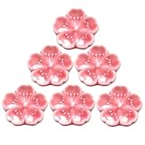 BESPORTBLE Keramik Essstäbchenhalter Kirschblüten 6 Stück Dekorative Besteckablage für Essstäbchen Löffel und Gabel Platzsparend und Leicht zu Reinigen Küchenutensil für Zuhause