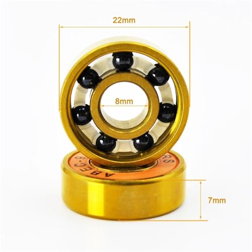 Roulements 608 2RS céramique noire pour vos sessions de skateboard urbain - 6