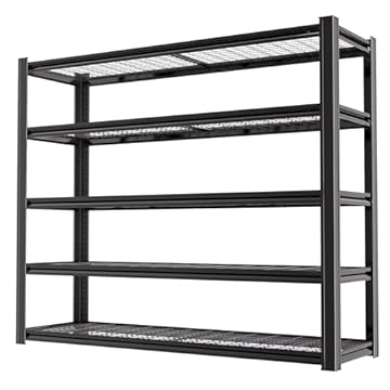 wooden garage storage shelves