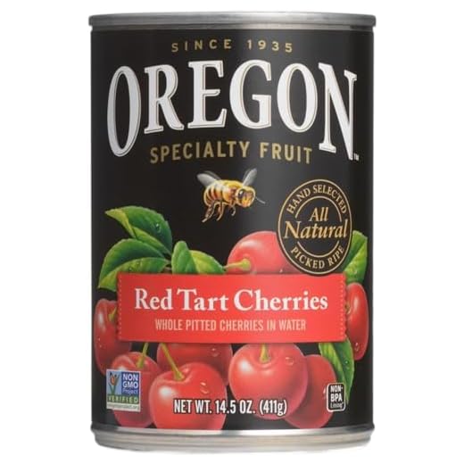 Oregon Fruit Pie Cherries Red Tart, 14.5-Ounce (Pack of 4)