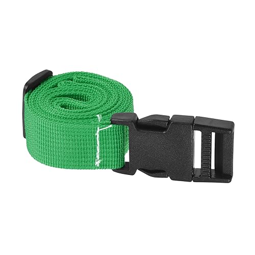 Image of M METERXITY 1 Pack Luggage Straps- Travel Baggage Accessories Adjustable Suitcase Belt with Quick Release Buckle, Apply to Travel (2 Meters, Green)