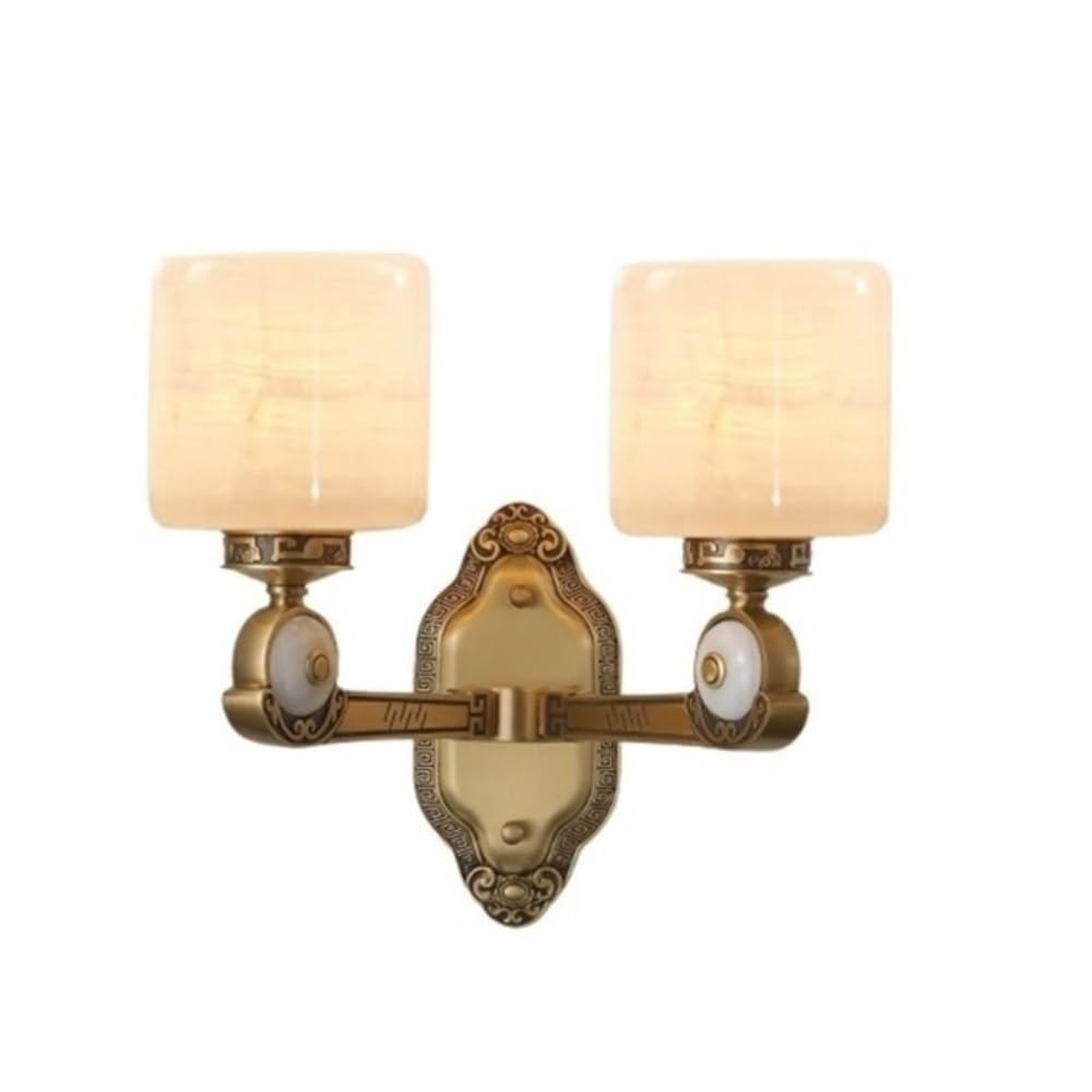 birene Wall Lamp Indoor Bedroom Corridor Wall Lighting Marble Copper Decorative Lamps