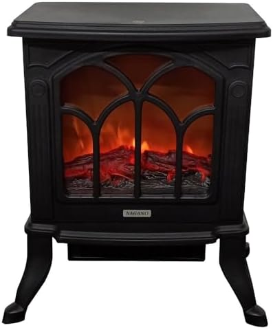 Aquecedor Elétrico Lareira Retrô Chama 3d - 110v