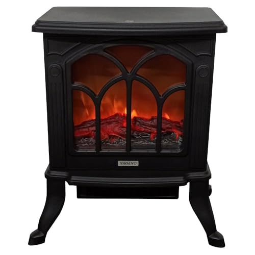 Aquecedor Elétrico Lareira Retrô Chama 3d