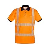Feuchtigkeitsregulierend Hydrowear 040426FO-L TOGO Trafficlineo Polo Shirt, Hi-Vis Orange, Größe L