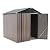 U-MAX 6x6 Storage Sheds & Outdoor Storage, Small Outdoor Storage Garden Outside Shed kit, Galvanized Metal Utility Shed for Backyard, Patio and Lawn