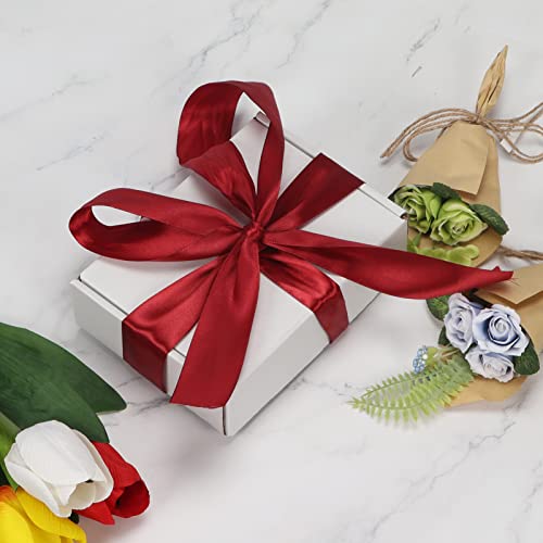Image of RLAVBL 7x5x2 Shipping Boxes Set of 50, White Small Corrugated Cardboard Box, Mailer Box