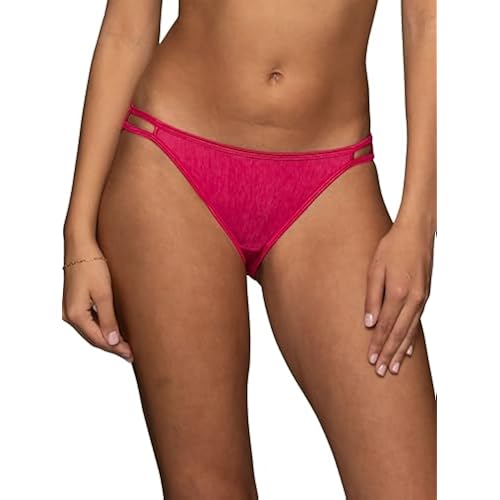 Vanity Fair Women's Illumination String Bikini Panties, Silky Stretch & Satin Trim