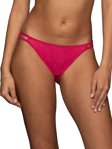 Vanity Fair Women's Illumination String Bikini Panties, Silky Stretch & Satin Trim