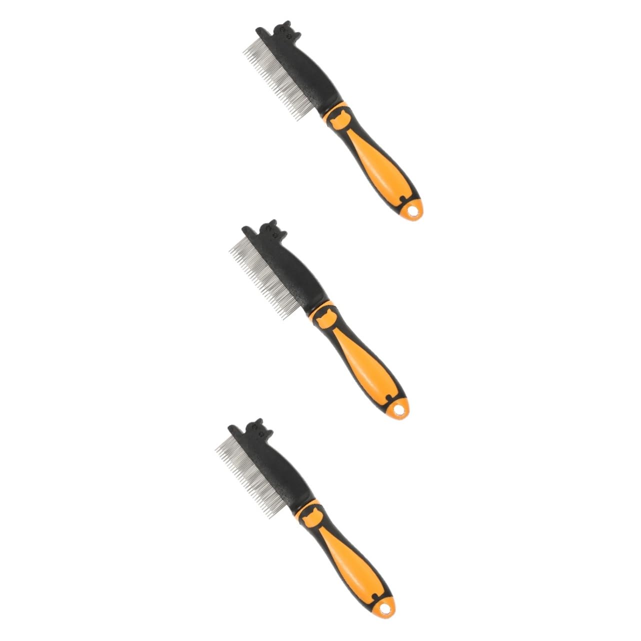 INOOMP 3 Pièces peigne pour brosse à poils de chat brosse de toilettage pour peigne a puce anti- s outil multifonction de toilettage domestique Ménage