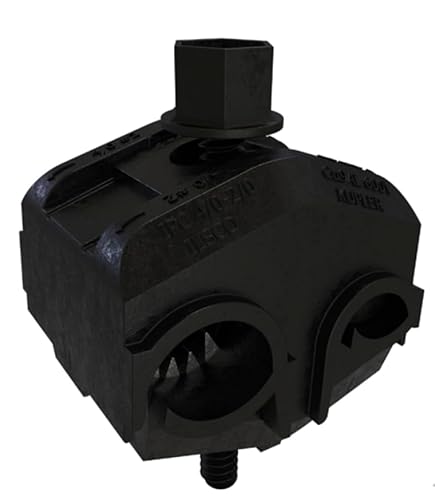 IPC-4/0-2/0 KUP-L-Tap Insulation Piercing Copper Connector, Dual Rated, Main Conductor Range 4/0-2, Tap Range 2/0-6, Tin Plated, UL, CSA (1 Unit)