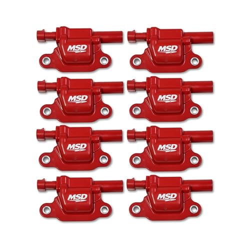 Msd 82668 Ignition Coil Blaster Series Square Red 8-pack