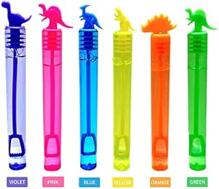 Ram© 20 Packs Mini Bubbles Dinosaur Bubbles With Bubble Wand Bottles Birthday Party Fillers Bubble Solution Blowers For Kids Party 5ML