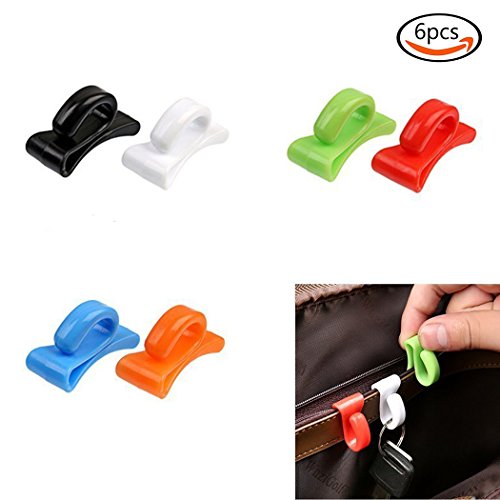 Goodlucky365 6pcs Handbag Key Organizer Key Clips Key Hook Hangers for Purses Bags Six Color
