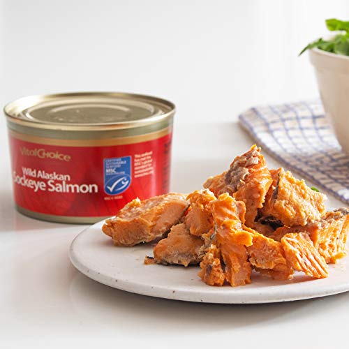 Vital Choice Wild Alaskan Sockeye Salmon, Traditional, 7.5 Oz Cans (Pack of 6) - Thumbnail 4
