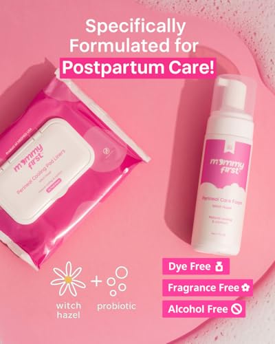 Mommy First® Postpartum Essentials Recovery Kit – Next-Gen Perineal Ice Packs, Witch Hazel Healing Foam, Witch Hazel Liners, Upside Down Peri Bottle & Postpartum Underwear for Postpartum Recovery - Image 7
