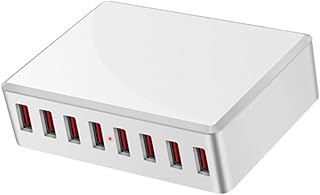 MUSISALY Carregador De Tablet Estação De Carregamento De Mesa Estação De Carregamento De Mesa Estação De Carregamento Multi USB Estação De Carregamento De Mesa De 8 Portas Carregador USB