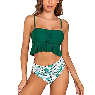 Womens Ruffled Crop Tops