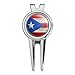GRAPHICS & MORE Rustic Distressed Puerto Rico Flag Wood Look Golf Divot Repair Tool and Ball Marker