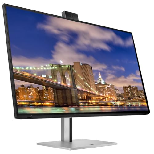 Image of HP Series 7 Pro 27-inch 727pm 4K UHD 2160P Conferencing Monitor, 2-Pack Bundle with 727pk, Webcam, Mic, Speaker, Daisy Chain, HDMI, DisplayPort, USB Hub, USB-C with 100W PD