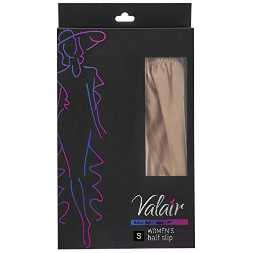 Valair Classic Short and Long Half Slip Skirt for Ladies and Girls - Slight Flair - Anti Static - Ranges 14" Till 34" Lengths Nude