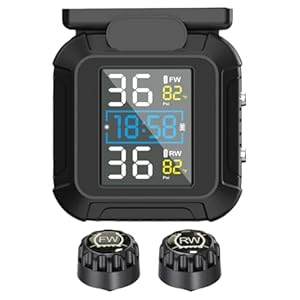 ARVALOLET Solar Motorrad Reifendruckkontrollsystem mit 2 Sensoren