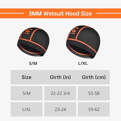 Image of 3mm Diving Hood Neoprene Wetsuit Beanie Winter Hat for Men Women Keep Warm Stretchy Wetsuit Cap for Snorkelling, Surfing and Swimming
