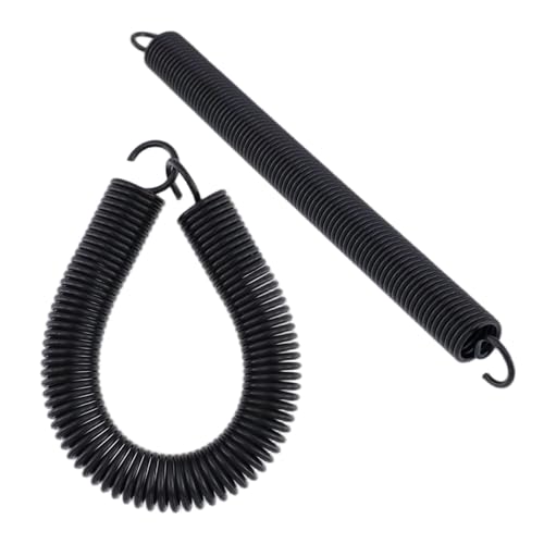 Image of Mcredy 10 Pcs Extension Spring 4.72 Inch Black Stainless Steel Mechanical Extension Compression Springs for Mechanical Devices