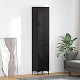 Avec 2 portes Générique Haut Armoire Chêne Noir 69,5 x 34 x 180 cm Bois d\'ingénierie,Meubles,Armoires & Meubles de Rangement,Buffets & bahuts,Noir,30.97 KG,3416217